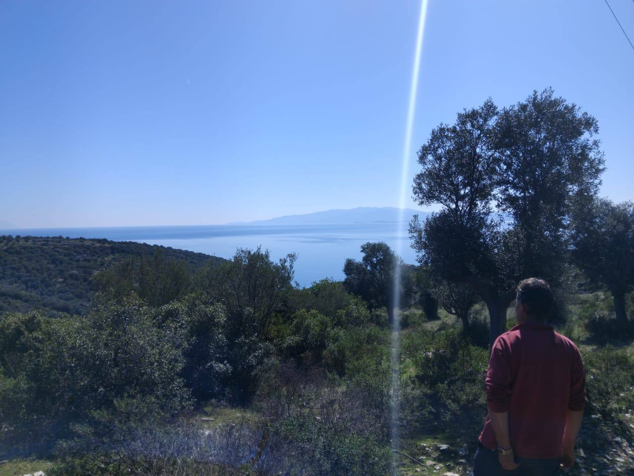 Baugrundstück mit Meerblick in Pyrgadikia